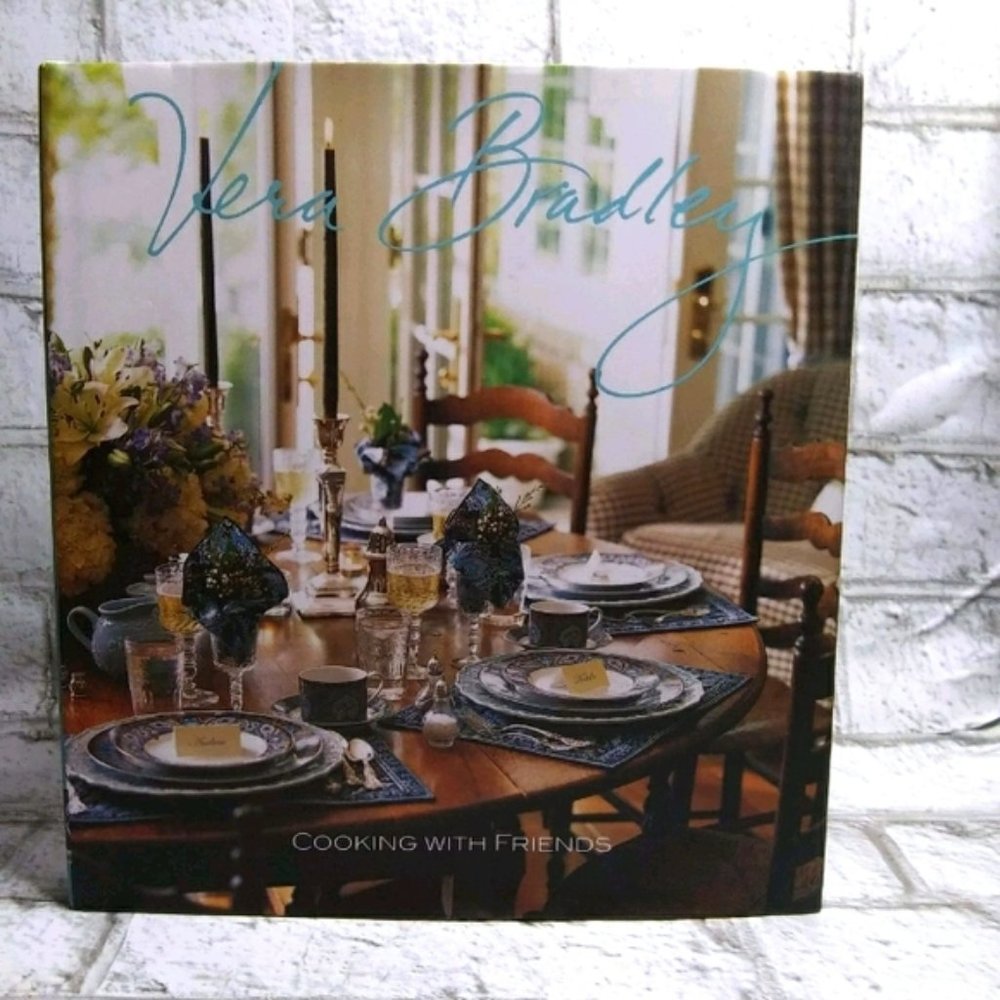 Vera Bradley colorful cookbook hardback cover